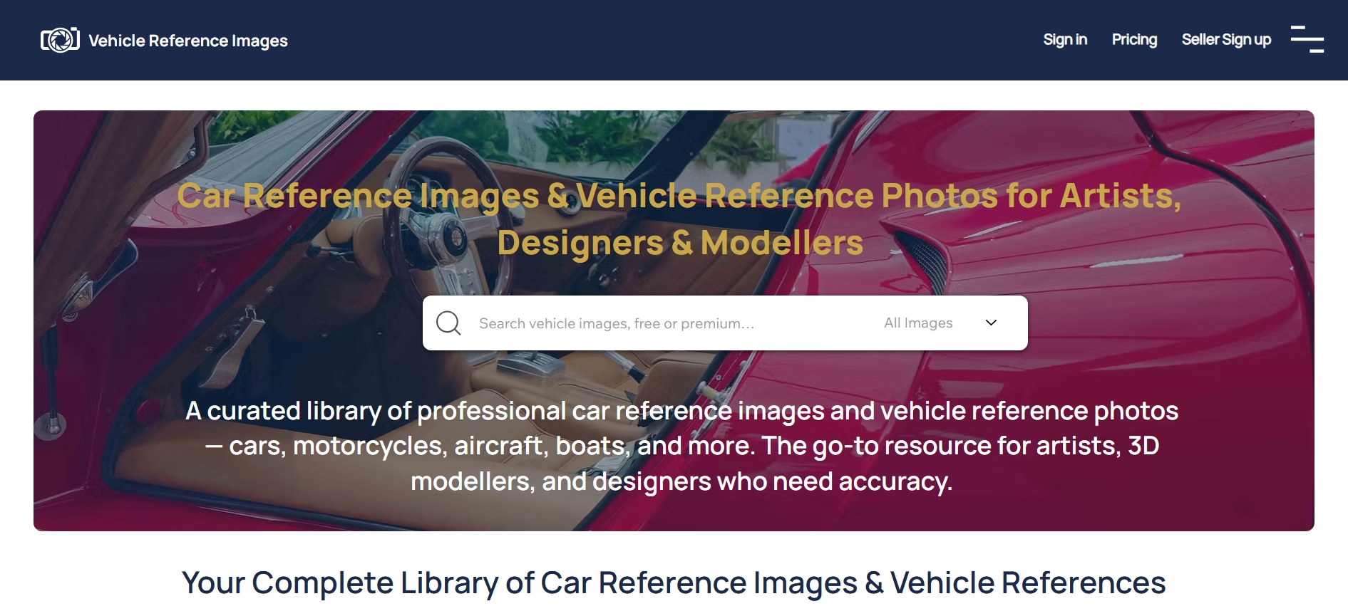Vehicle Reference Images